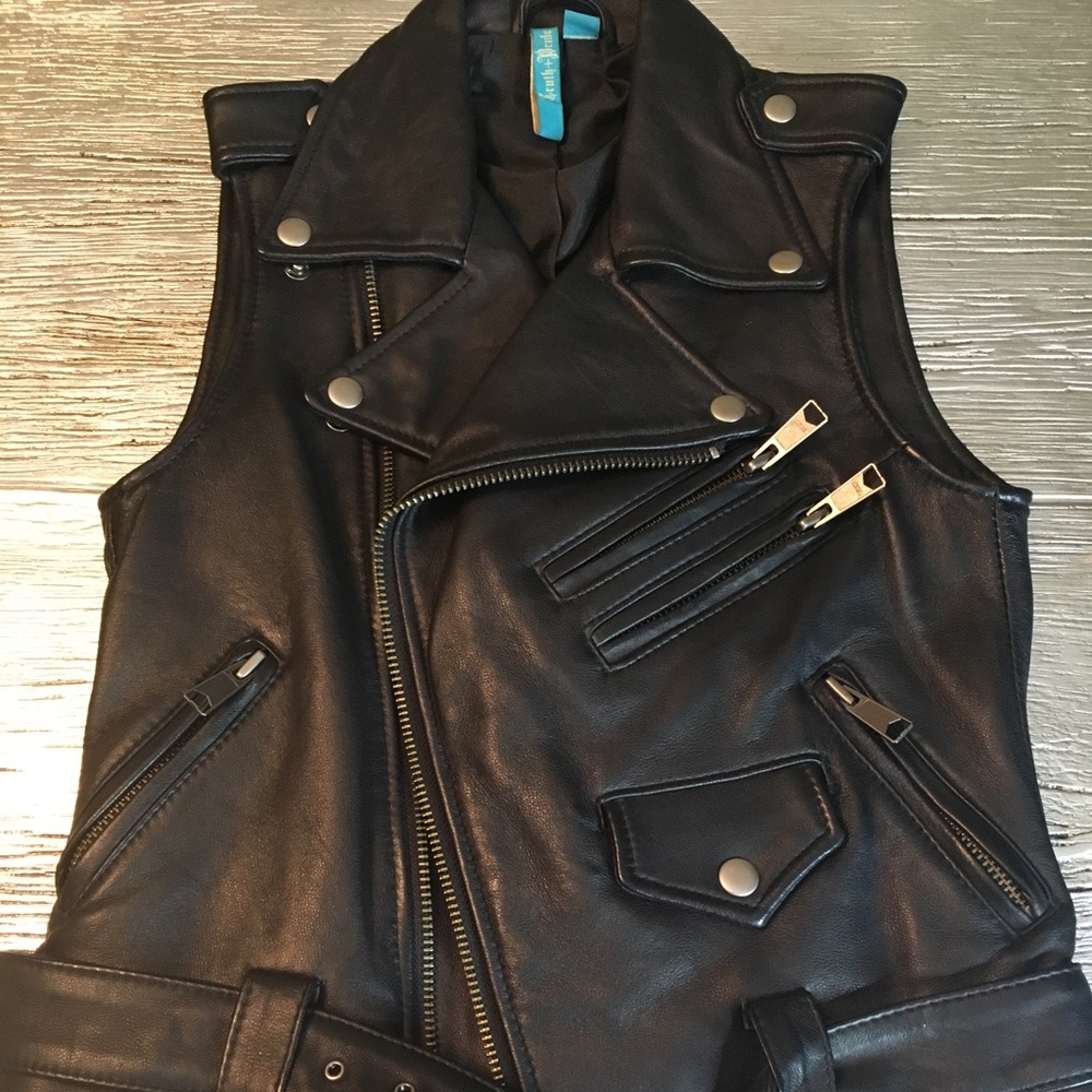 Truth and Pride Leather Motorcycle Vest